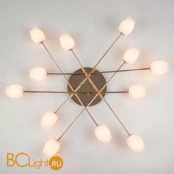 Потолочная люстра Eurosvet Tulip 30135 золото - Фото 0