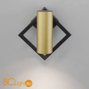 Настенный светильник Eurosvet Turro 20091/1 LED черный/ золото - Фото 2