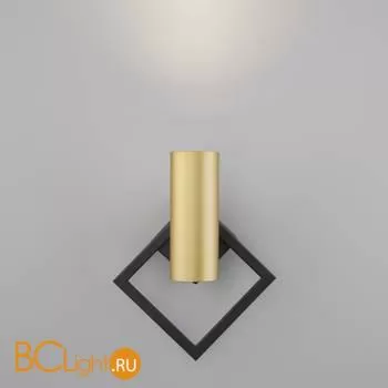 Настенный светильник Eurosvet Turro 20091/1 LED черный/ золото - Фото 1