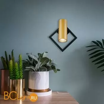 Настенный светильник Eurosvet Turro 20091/1 LED черный/ золото - Фото 4