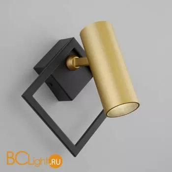 Настенный светильник Eurosvet Turro 20091/1 LED черный/ золото