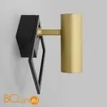 Настенный светильник Eurosvet Turro 20091/1 LED черный/ золото - Фото 0