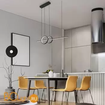 Подвесной светильник Eurosvet Twin 90265/1 черный a060607 - Фото 0