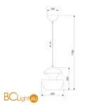 Подвесной светильник Eurosvet Ultra 50170/1 белый - Фото 1