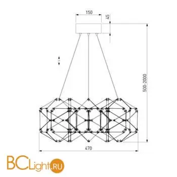 Подвесной светильник Eurosvet Uma new 90369/5 медь a065031 - Фото 5