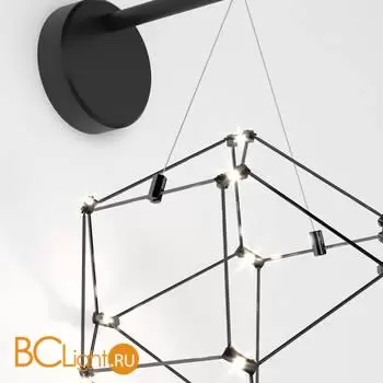 Настенный светодиодный светильник 90310/1 черный жемчуг a062503 - Фото 1