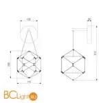 Настенный светодиодный светильник 90310/1 черный жемчуг a062503 - Фото 3