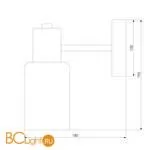 Бра Eurosvet Vegga 70160/1 латунь a057107 - Фото 2