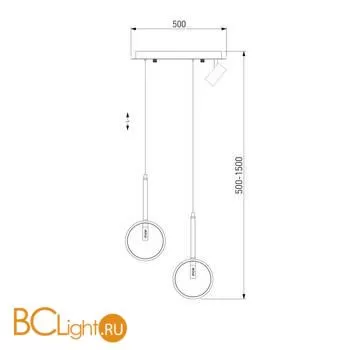 Подвесной светильник Eurosvet Verge 90249/3 черный - Фото 5