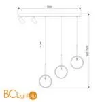 Подвесной светильник Eurosvet Verge 90249/5 черный - Фото 5