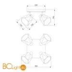 Люстра Eurosvet Verso 20087/4 хром / серый - Фото 3