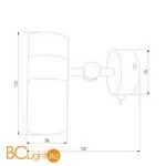 Настенный светильник Eurosvet Viero 20096/1 черный / золото - Фото 2