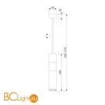 Подвесной светильник Eurosvet Viero 50096/1 белый/хром a057858 - Фото 2