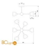 Люстра Eurosvet Vivien 30163/6 серебро - Фото 1