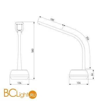 Настольная лампа Eurosvet Voice 80417/1 белый - Фото 4