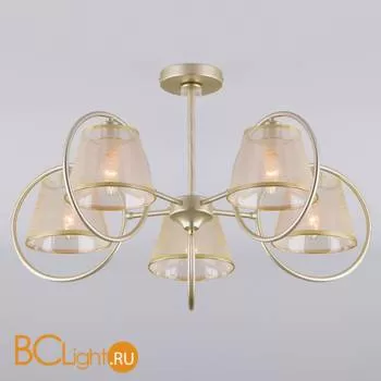 Потолочная люстра Eurosvet Volante 60093/5 перламутровое золото