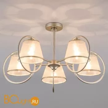 Потолочная люстра Eurosvet Volante 60093/5 перламутровое золото - Фото 0