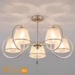 Потолочная люстра Eurosvet Volante 60093/5 перламутровое золото - Фото 0