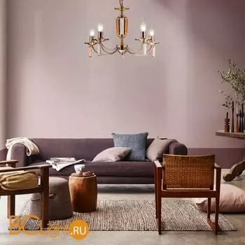 Люстра Eurosvet Volare 60087/5 античная бронза - Фото 1