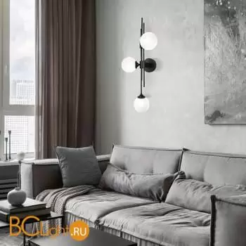 Настенный светильник Eurosvet Volver new 50383/3 черный a065727 - Фото 3