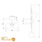 Настенный светильник Eurosvet Volver new 50383/3 черный a065727 - Фото 4