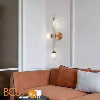 Настенный светильник Eurosvet Volver new 50383/3 латунь a065726 - Фото 1