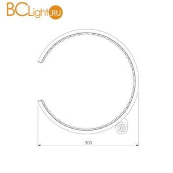 Настольная лампа Eurosvet Vortex 80411/1 хром 10W - Схема