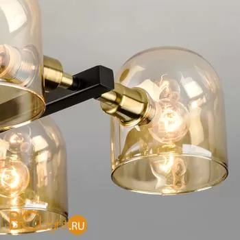 Потолочная люстра Eurosvet Wade 70103/4 бронза/черный - Фото 0