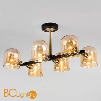 Потолочная люстра Eurosvet Wade 70103/6 бронза/черный