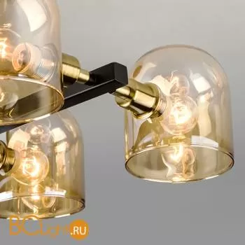 Потолочная люстра Eurosvet Wade 70103/6 бронза/черный - Фото 1