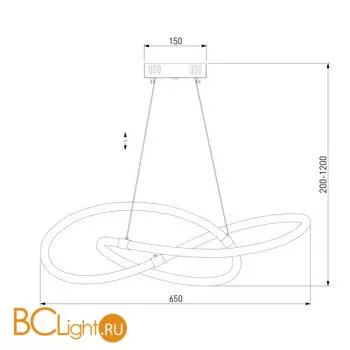 Подвесной светильник Eurosvet Warta 90234/1 хром - Фото 3