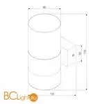 Настенный светильник Eurosvet Watford new 40021/1 LED хром/дымчатый a062091 - Фото 3