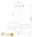 Подвесной светильник Eurosvet Wind 90312/1 черный a060656 - Фото 1