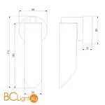 Настенный светильник Eurosvet Wing new 40037/1 белый a062383 - Фото 2