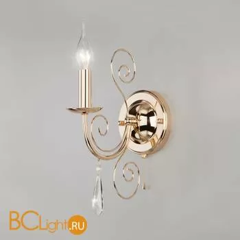 Бра Eurosvet Wispa 10094/1 золото/прозрачный хрусталь Strotskis