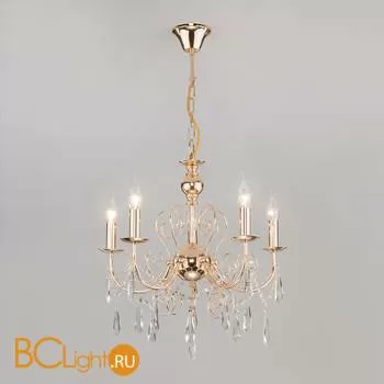 Люстра Eurosvet Wispa 10094/5 золото/прозрачный хрусталь Strotskis