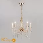 Люстра Eurosvet Wispa 10094/5 золото/прозрачный хрусталь Strotskis