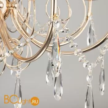 Люстра Eurosvet Wispa 10094/8 золото/прозрачный хрусталь Strotskis - Фото 0