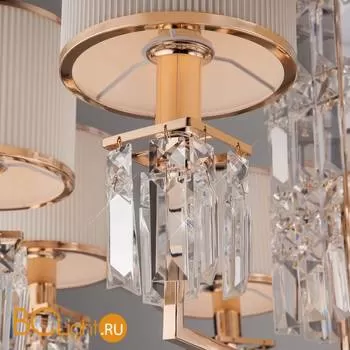 Люстра Eurosvet Zaffiro 10099/8 золото/прозрачный хрусталь Strotskis - Фото 1