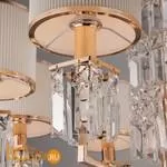 Люстра Eurosvet Zaffiro 10099/8 золото/прозрачный хрусталь Strotskis - Фото 1