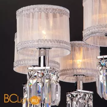 Люстра Eurosvet Zaffiro 10099/8 хром/прозрачный хрусталь Strotskis - Фото 2