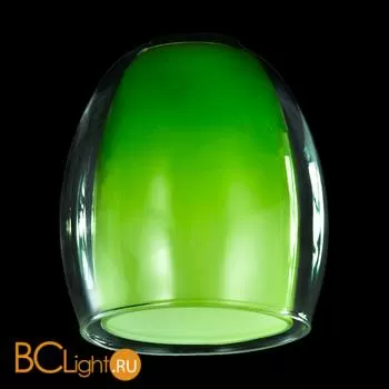 Плафон Eurosvet плафон 9808, 30151 зеленый+прозрачный, арт. 70436