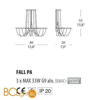 Настенный светильник Morosini Evi Style Fall PA ES0020PA04SSAL - Схема