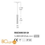 Подвесной светильник Evi Style Frise mini SO1 G9 ES0501SO08SEAL - Схема