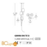 Напольный светильник Evi Style Gadora Chic TE S3 ES0621TE04BIAL - Схема