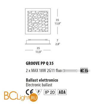 Настенный светильник Evi Style Groove PP Q35 ES0030PP21AGFE - Схема