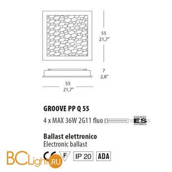 Настенный светильник Evi Style Groove PP Q35 ES0030PP06BOFE - Схема