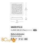 Настенный светильник Evi Style Groove PP Q35 ES0030PP06BOFE - Схема