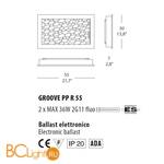 Настенный светильник Evi Style Groove PP R55 ES0032PP21AGFE - Схема