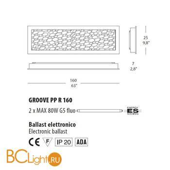 Настенный светильник Evi Style Groove PP R160 ES0033PP20ORFE - Схема